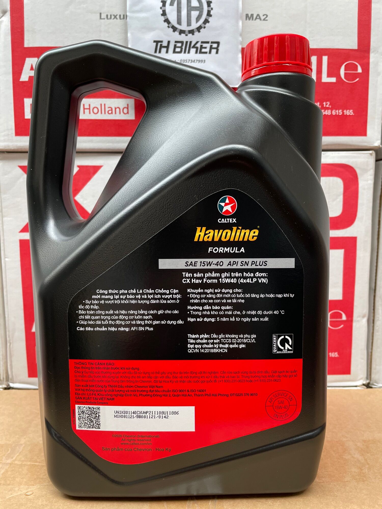 Dầu Nhớt Xe Ô tô Caltex Havoline 15w40 4L
