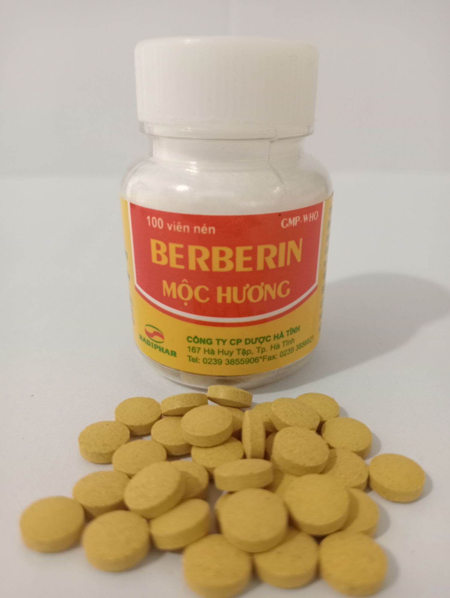 BERBERIN MỘC HƯƠNG LỌ 100 VIÊN GIÚP LÀM GIẢM RỐI LOẠI TIÊU HÓA,TIÊU CHẢY,ĐẦY BỤNG ĂN KHÔNG TIÊU