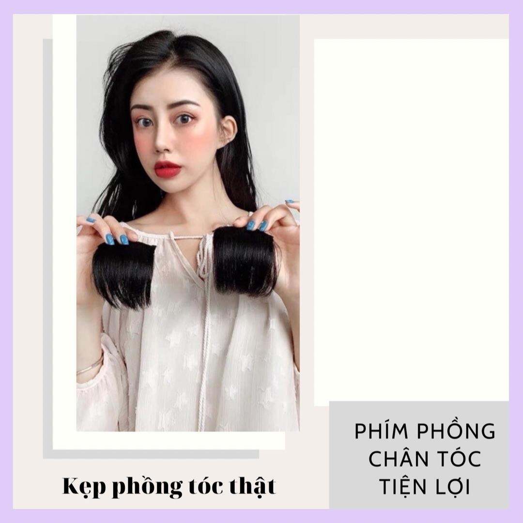 Độn Phồng Chân Tóc Tóc Thật, Kẹp Phím Độn Phồng Tóc Cao Cấp