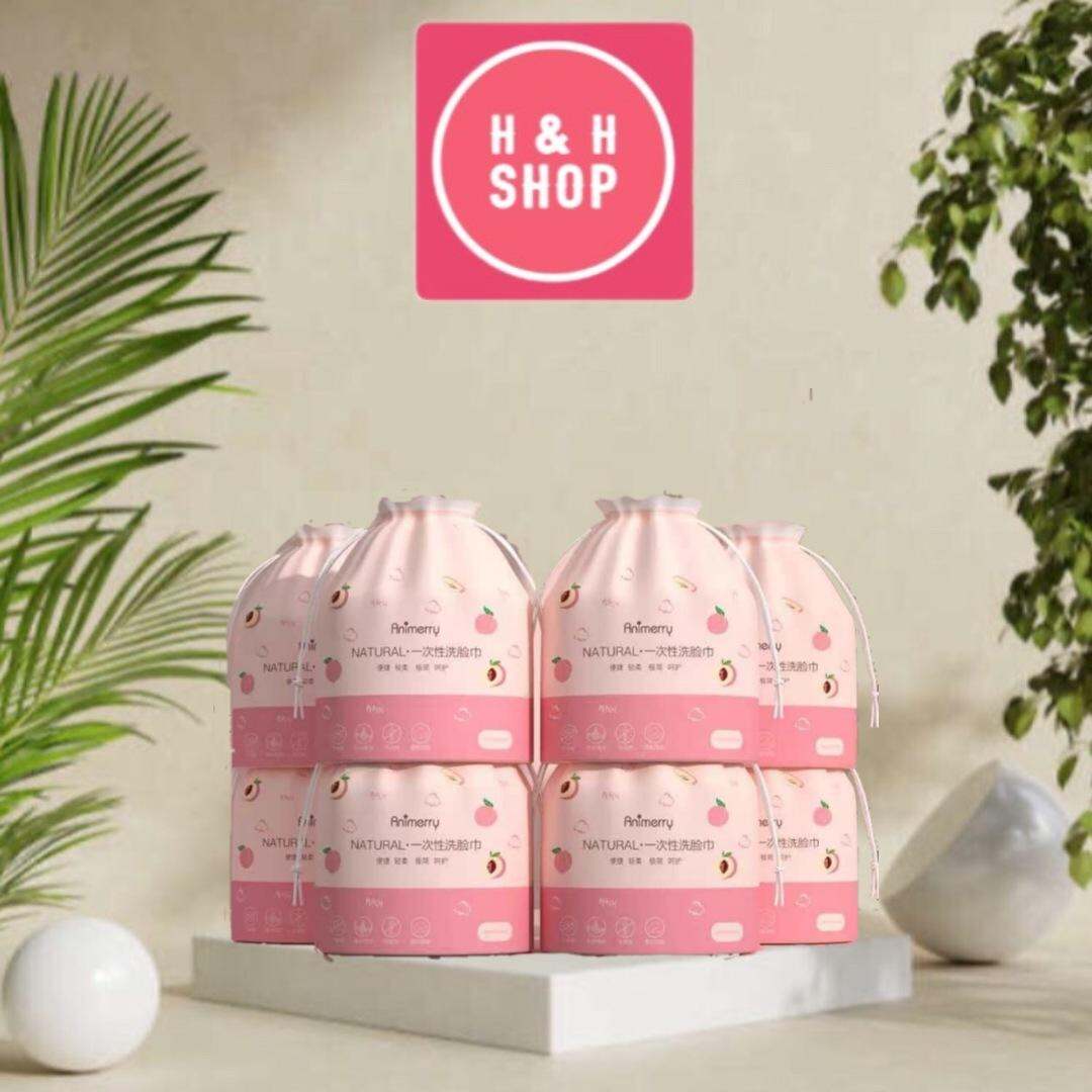 Khăn mặt khô Animerry dùng 1 lần lau khô lau ướt giấy lau mặt dùng 1 lần