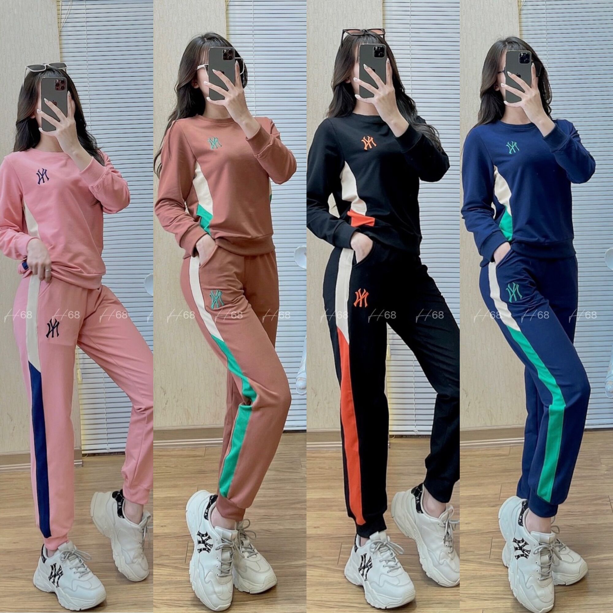 [3-5/8 Hoàn Tiền 25%]Bộ Thể Thao M/L/B NY vải nỉ cá xịn full tag