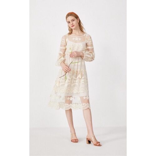 Đầm ren nổi vero moda