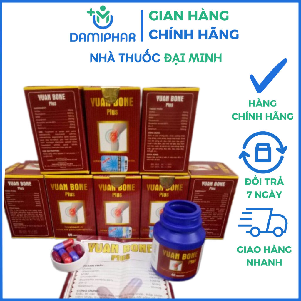 Viên Xương Khớp Mã Lai Yuan Bone Plus Lọ 40 Viên