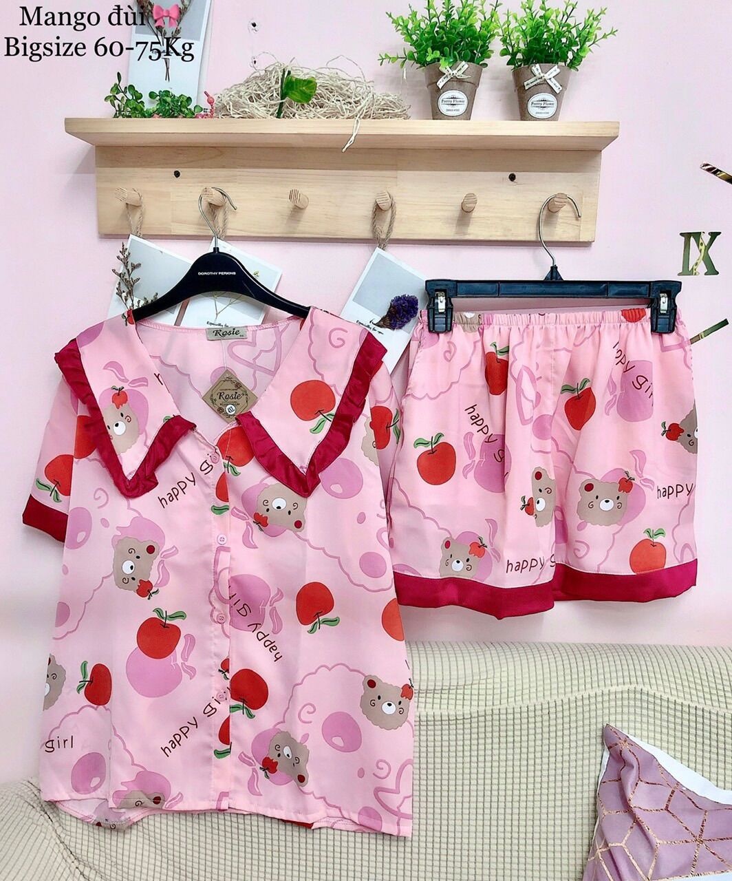 Đồ Bộ Cao Cấp Bèo Xinh Bigsize Mặc Nhà R