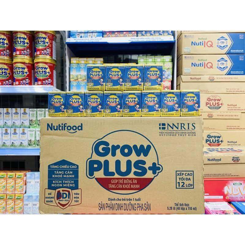 Sữa Pha Sẵn Nutifood Grow Plus Xanh 110ml