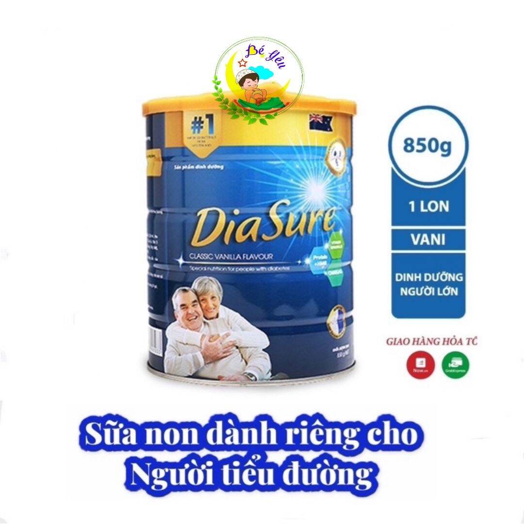 sữa diasure vị socola 850gr sữa non tiểu đường