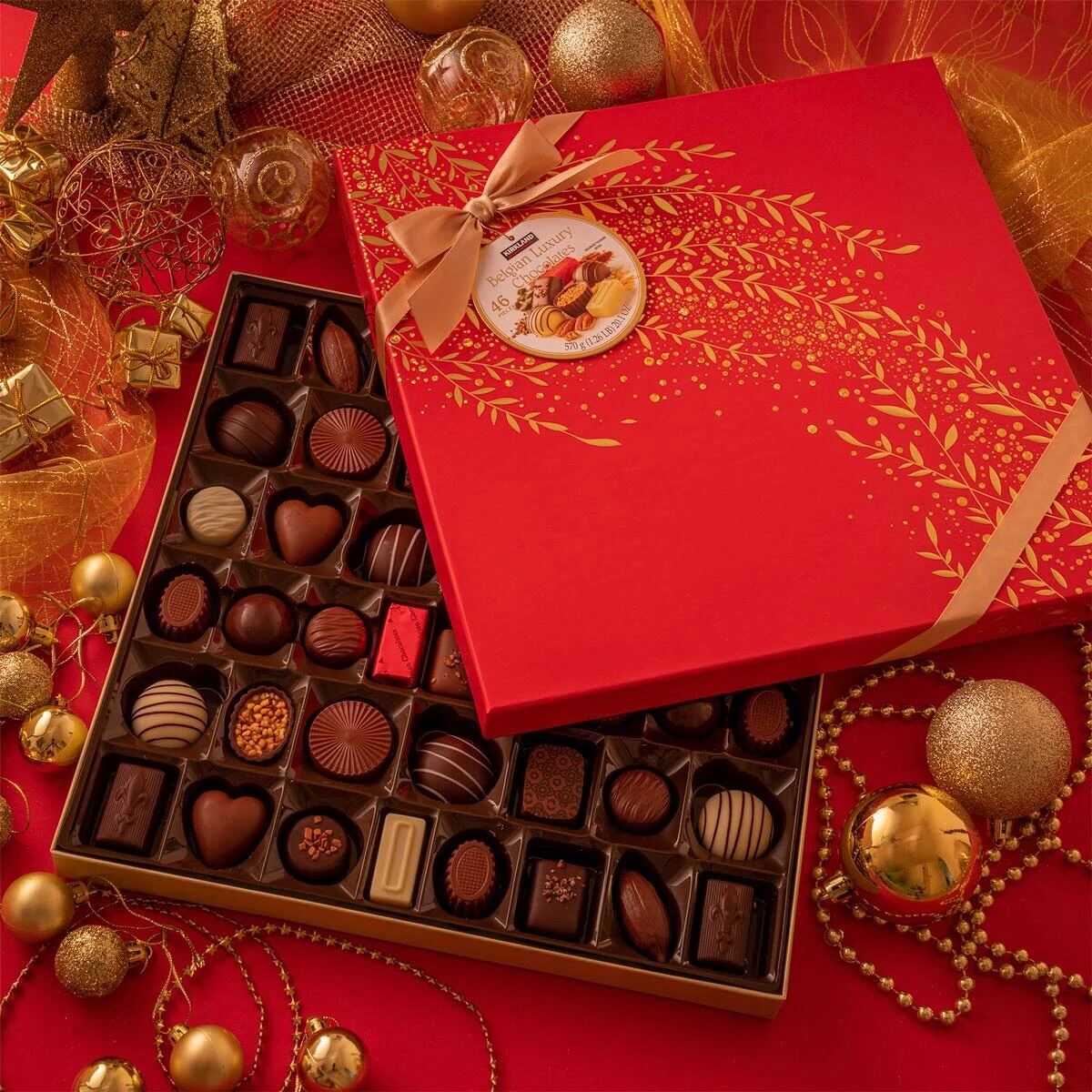 Quà tặng sô cô la valentine KIRKLAND BELGIAN LUXURY CHOCOLATE 18 VỊ