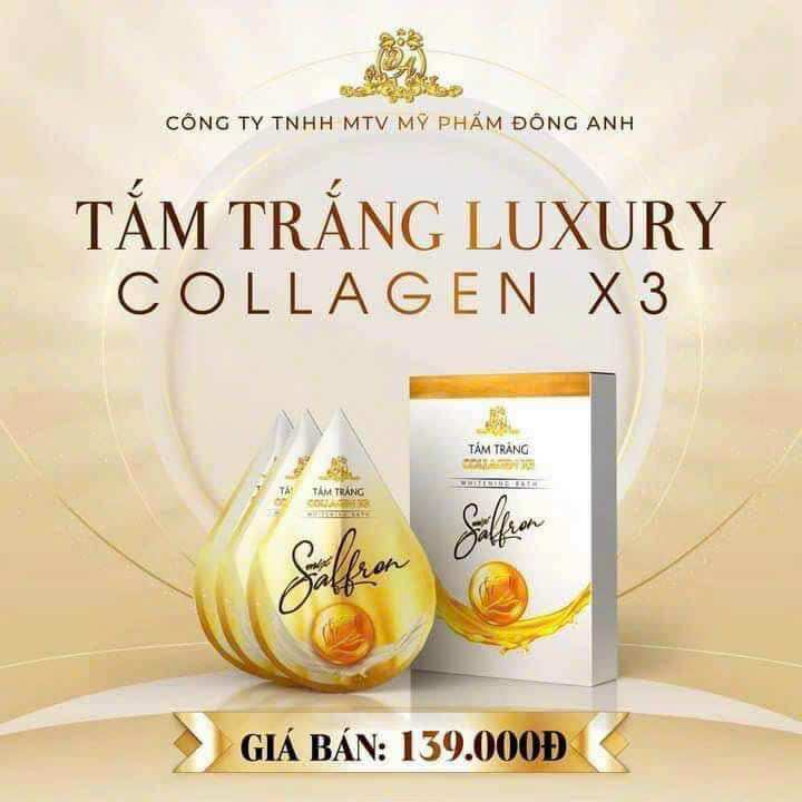 Tắm trắng collagen x3 mix saffon