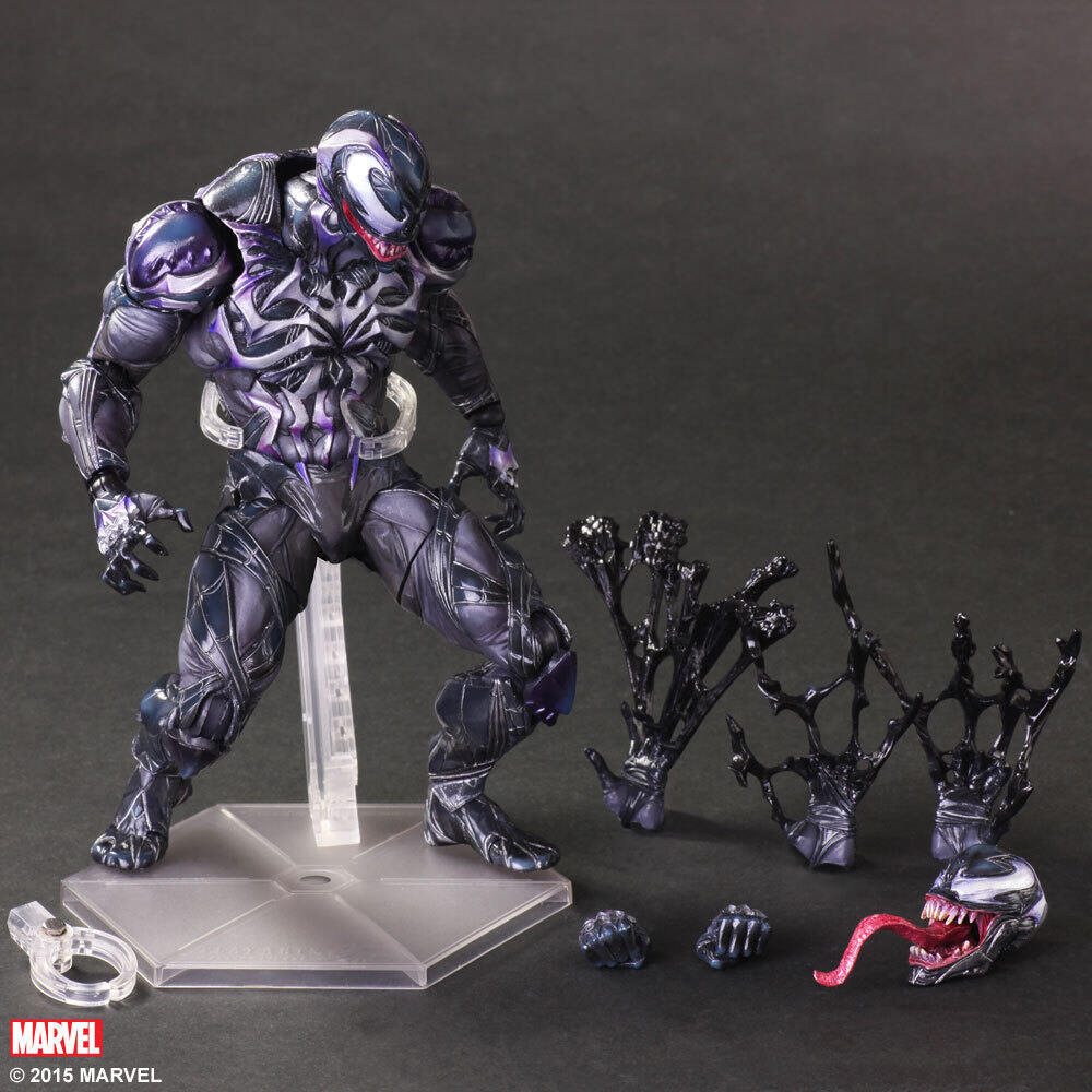 Play Arts Cải Cách PA Mô Hình Đồ Chơi Marvel Venom Người Nhện Có Thể Cử