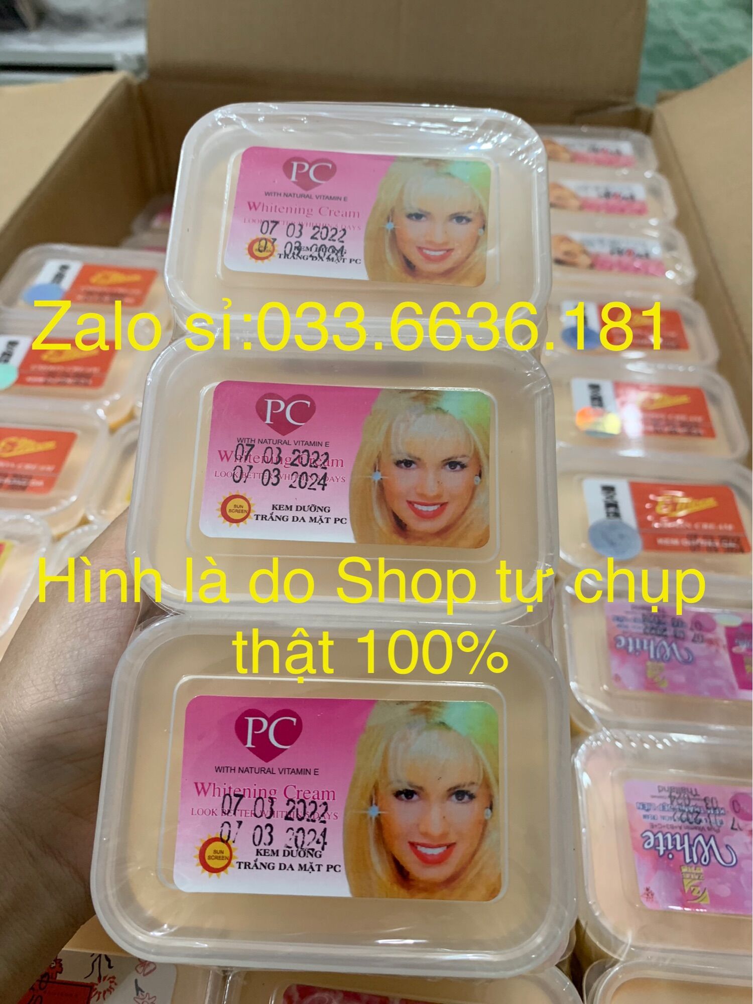 Lẻ hủ kem pc trắng da mặt hủ lớn 100g