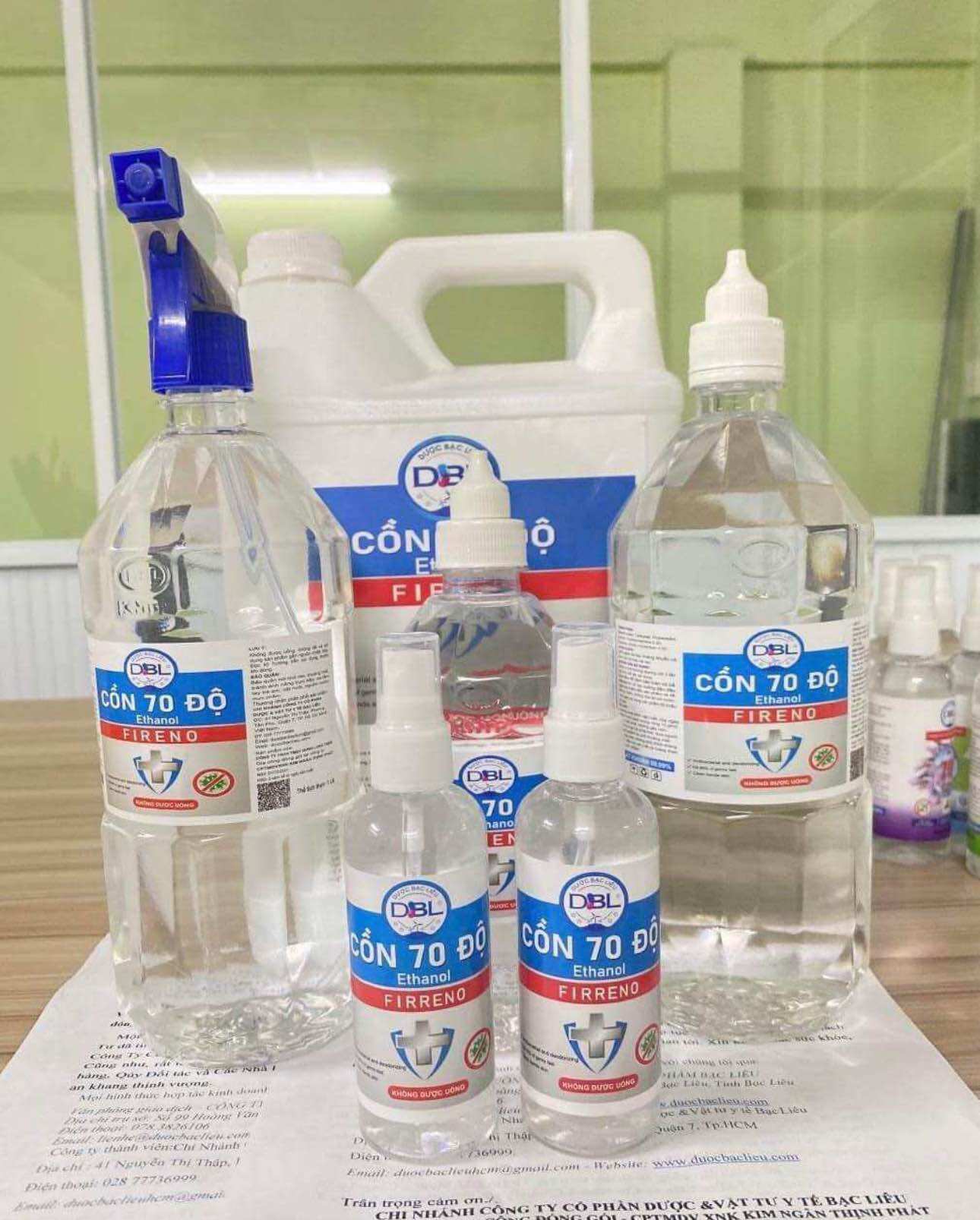 Cồn 70 Độ - Cồn Y Tế Sát Khuẩn Can 5 Lít