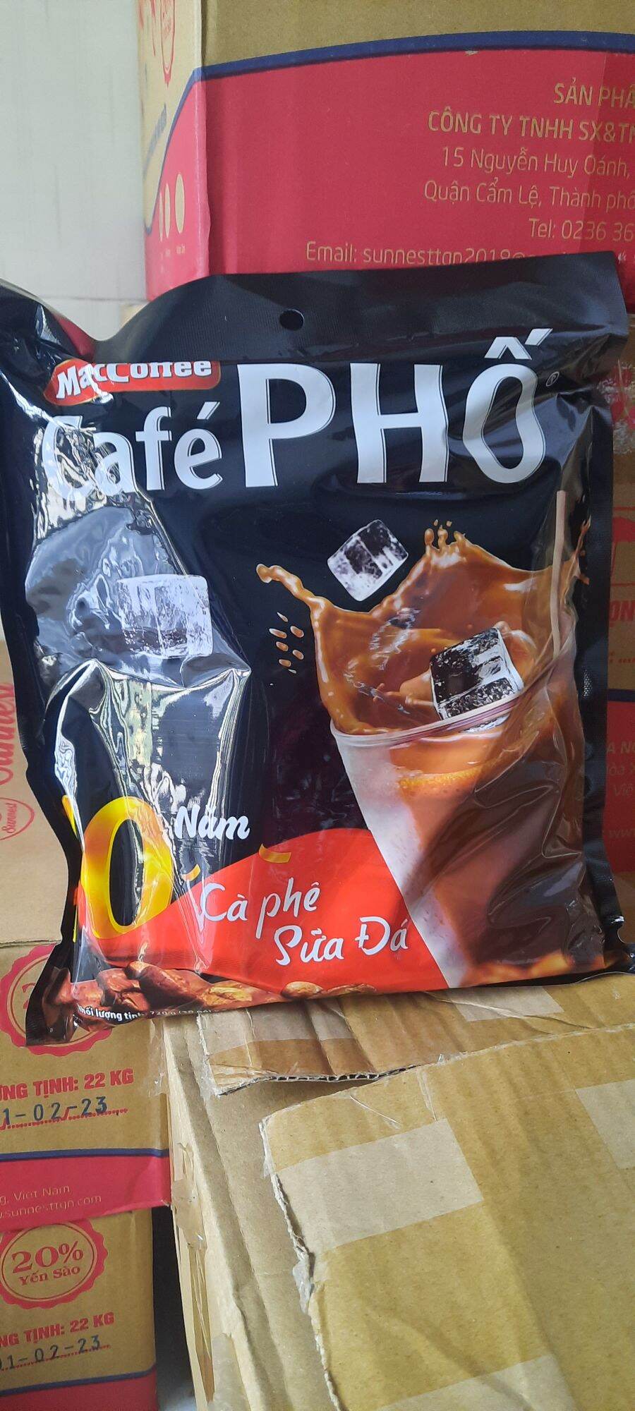 Túi 30 gói cà phê phố Sữa đá