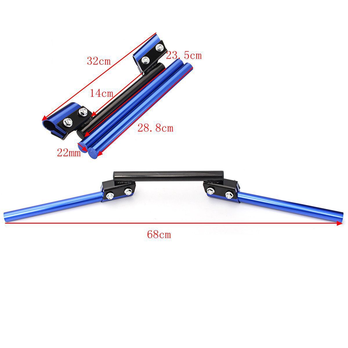 Bộ ghi đông 3 khúc độ xe máy xe điện