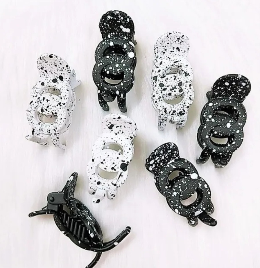 Kẹp Càng Cua 3 răng.Kiểu bò sữa cute