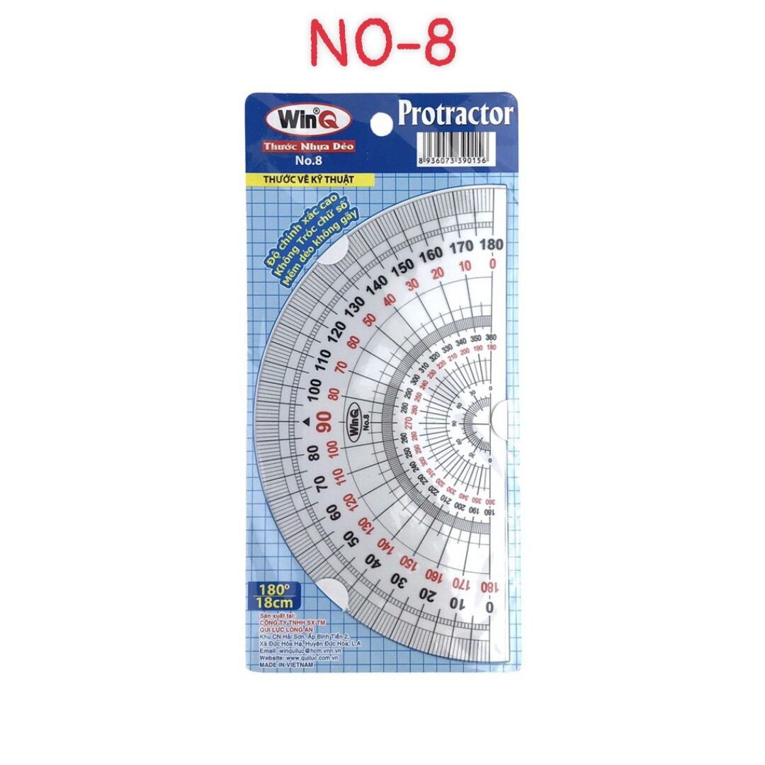 (Combo 2c} Thước dẻo đo độ lớn 180 độ WinQ (No-8)