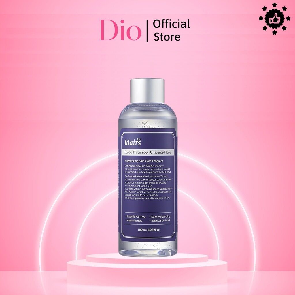 Nước Hoa Hồng Không Mùi Dear Klairs Dưỡng Ẩm Da Và Làm Mềm Da Supple Preparation Unscented 180ml