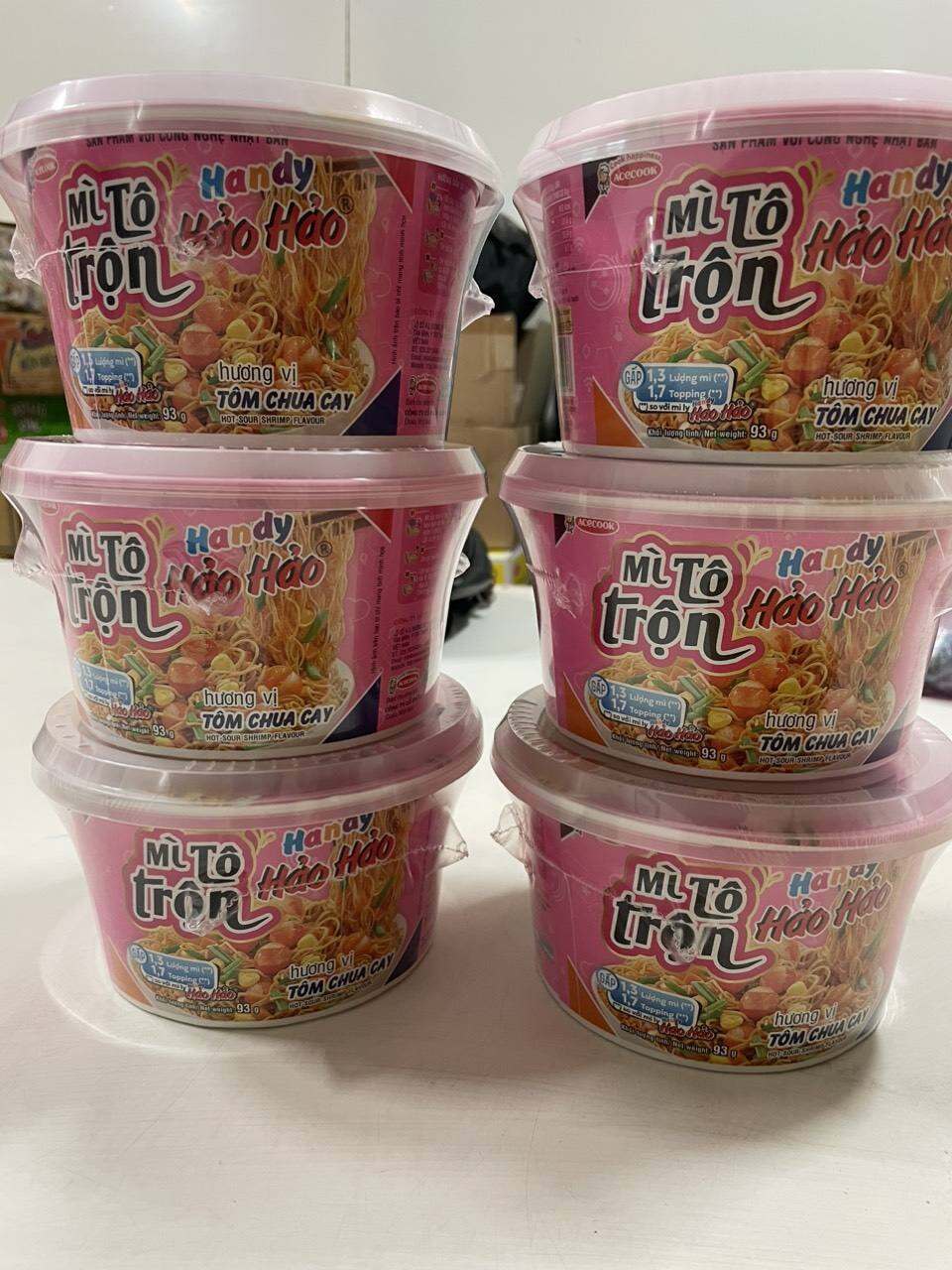 Mì Tô Trộn Hảo Hảo hương vị Chua Cay 93g ( Thùng 12 tô)