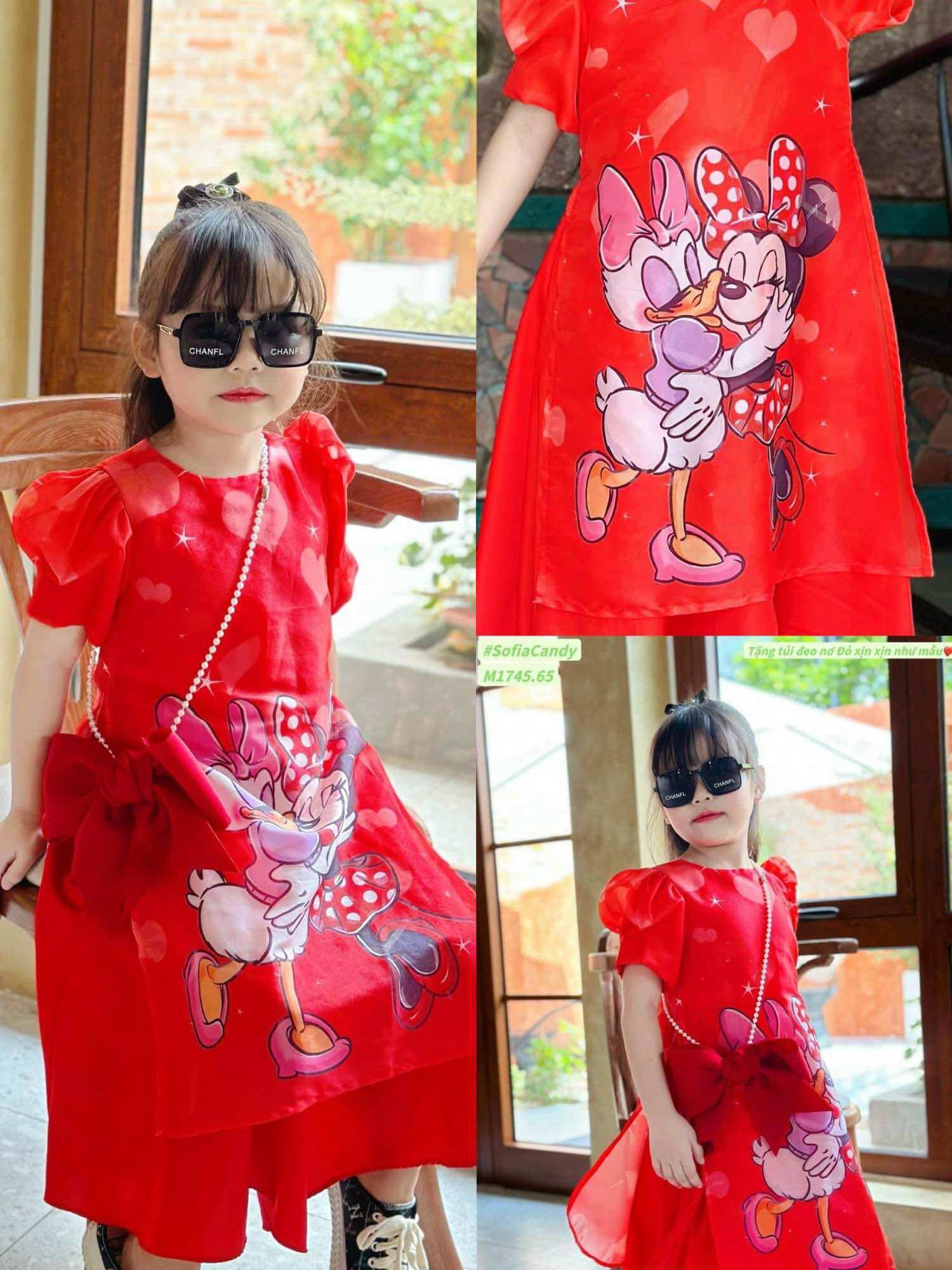 Váy Gấu Dâu Babydol 10-42Ki