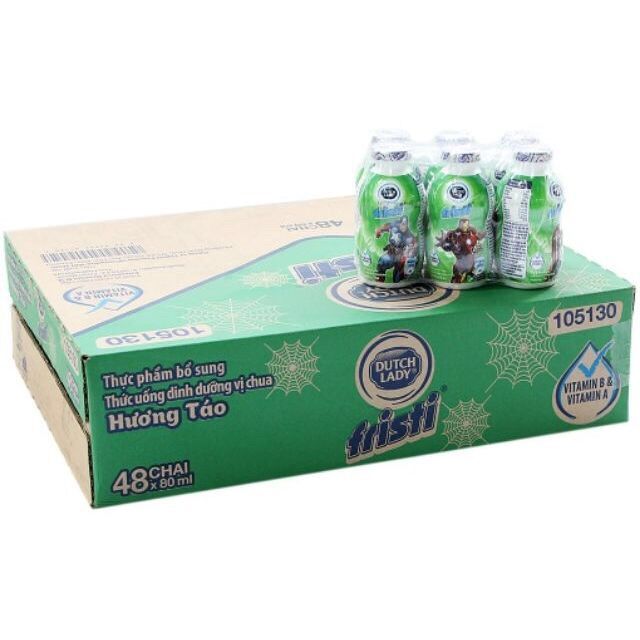 [HCM]Thùng 48 chai Fristi đủ vị 80ml-date mới