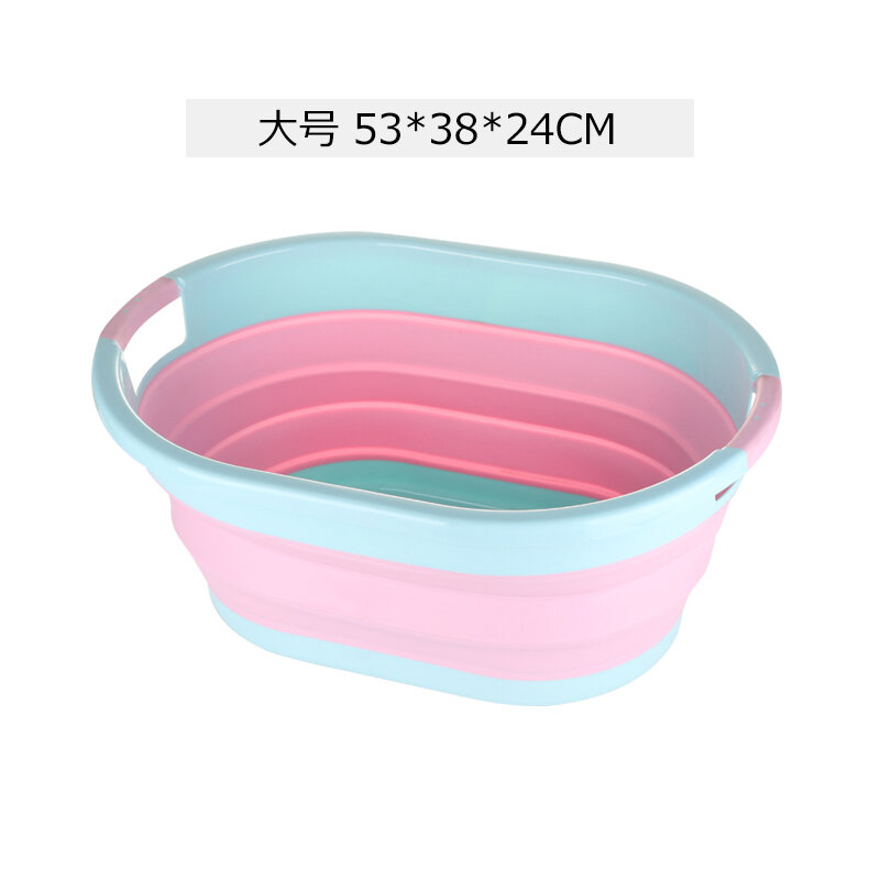 Chậu giặt quần áo có thể gấp gọn chậu giặt dày dặn dày dặn cỡ siêu lớn gia dụng chậu nhựa cỡ siêu lớn chậu rửa mặt