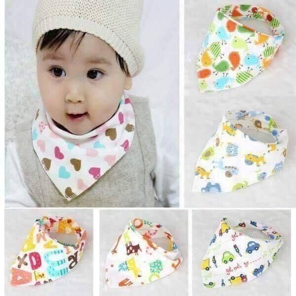 Khăn yếm cotton hàng quảng châu cho bé/ túi 1 khăn