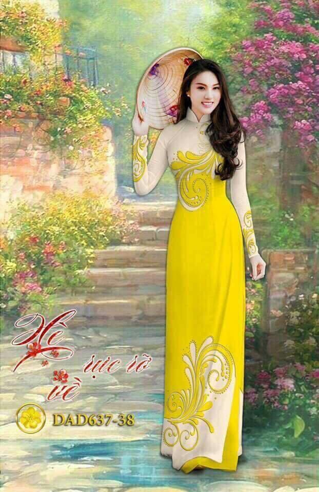 [HCM]Vải áo dài in hoa