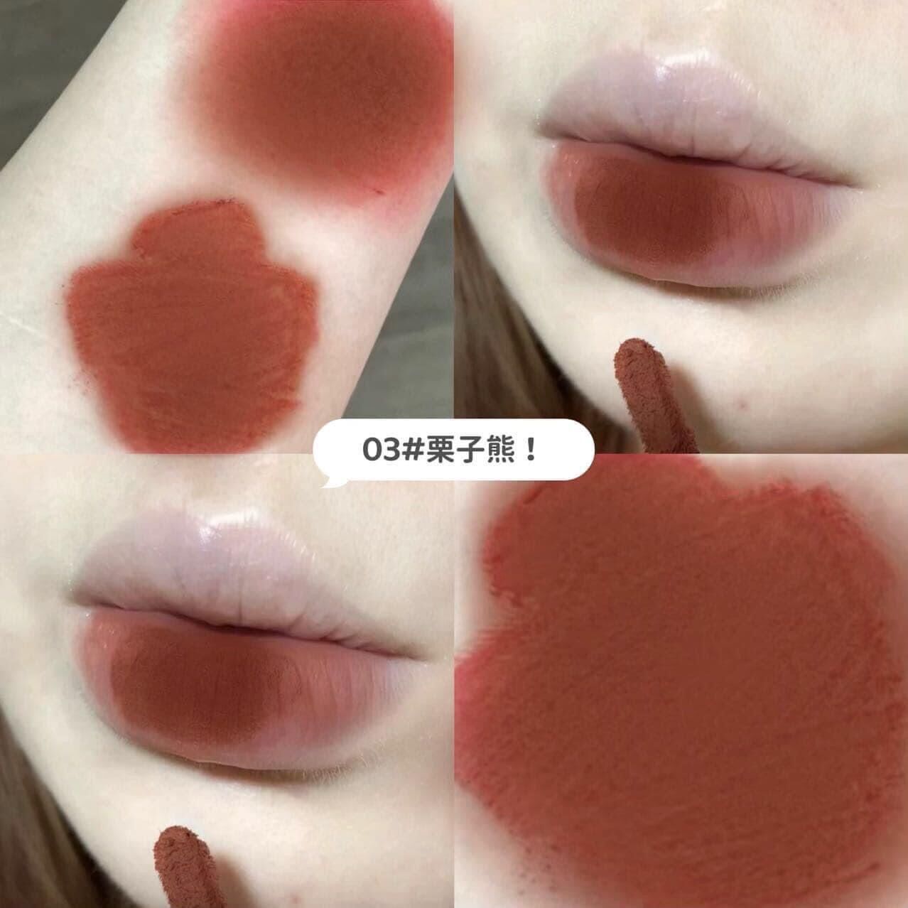 Set  5 son kem DANMOLU gấu đen