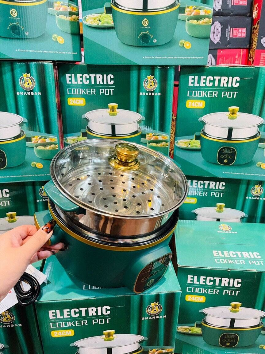 NỒI ĐIỆN ĐA NĂNG KÈM NỒI HẤP 24CM