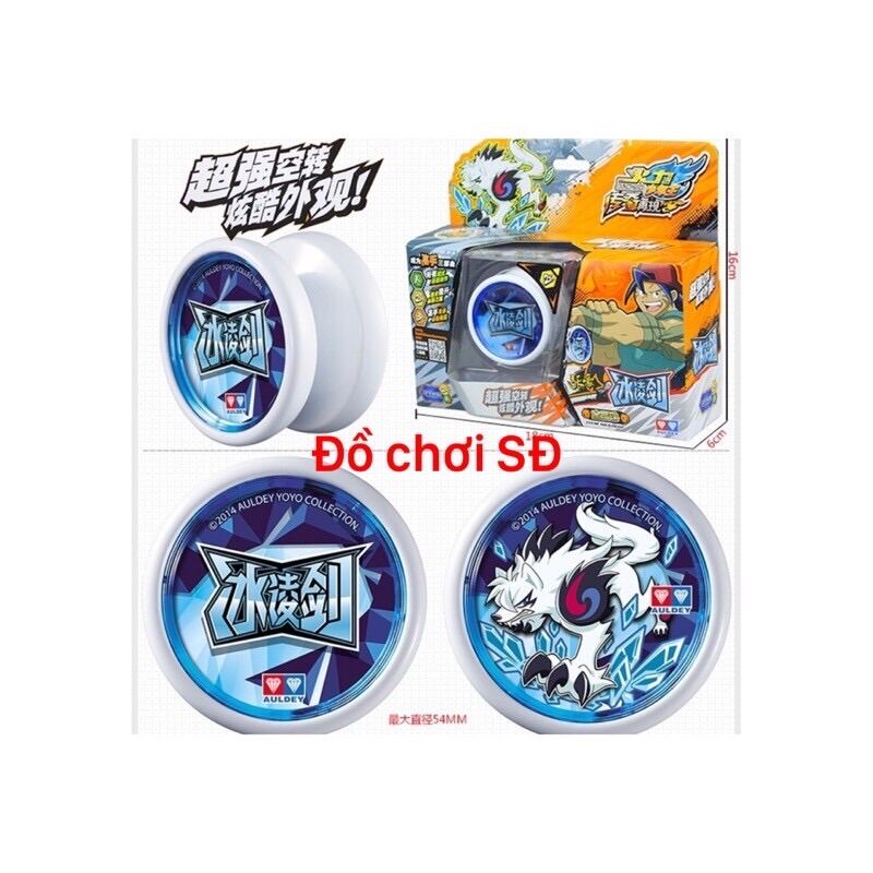 Combo 2 con yoyo RÒNG CUỒNG NỘ VÀ SÓI BĂNG GIÁ - màu xanh lá và màu trắng