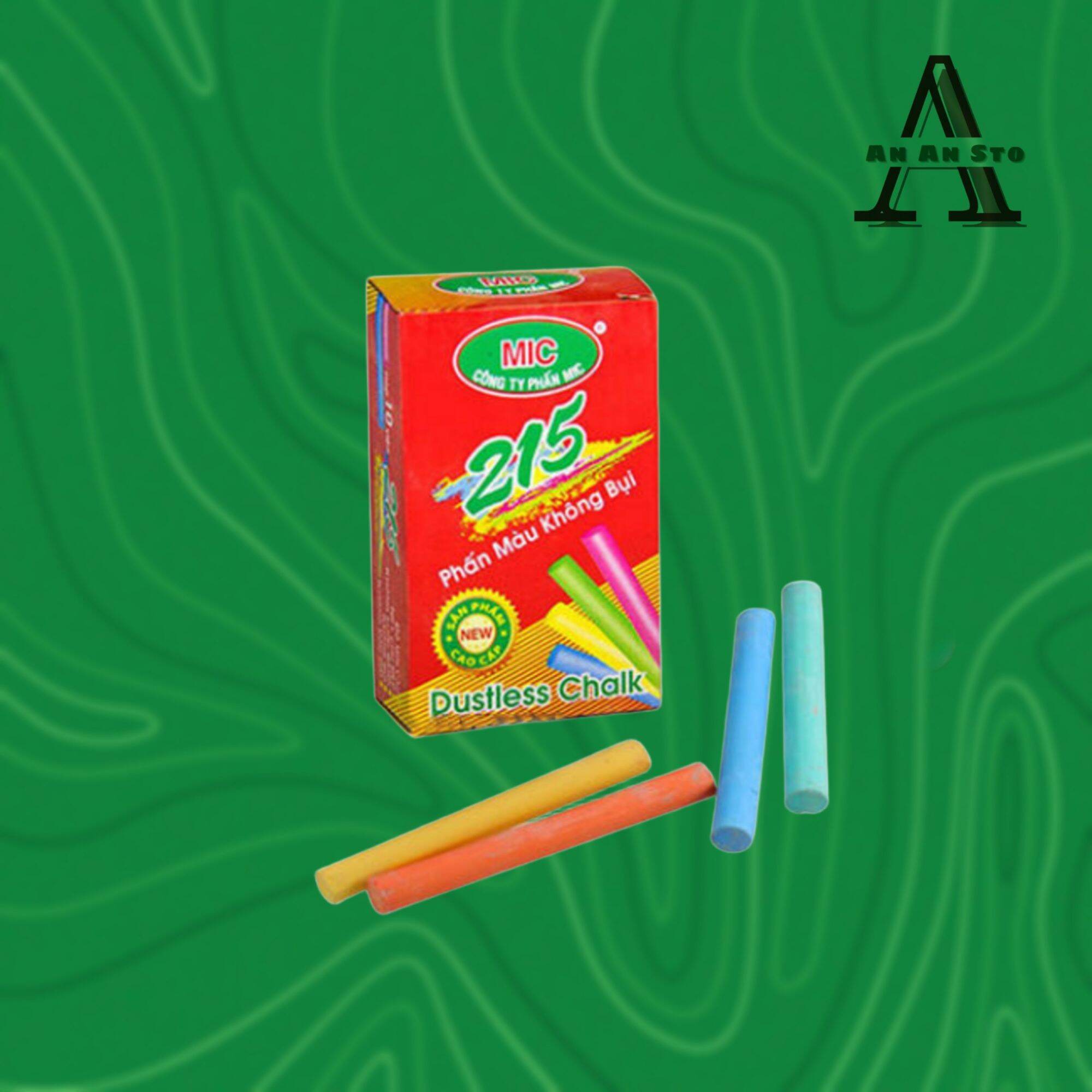 PHẤN TRẮNG - PHẤN MÀU KHÔNG BỤI - 1 HỘP