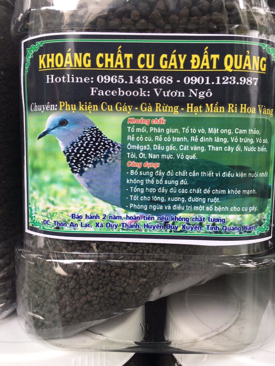 Khoáng Viên 2mm Giúp Cu Gáy Căng Lửa 500gr