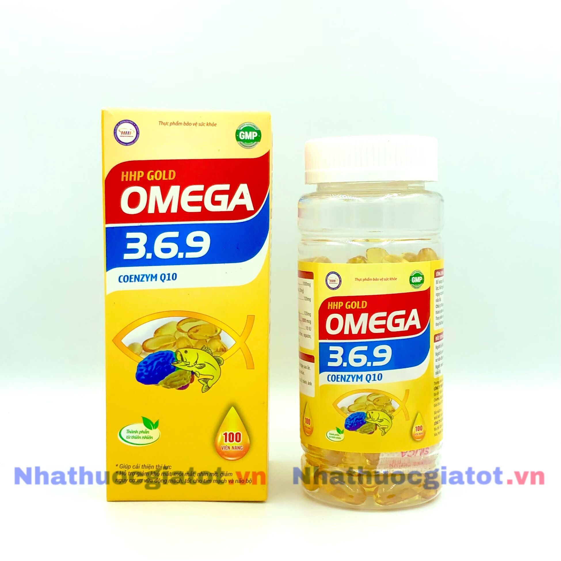 Hhp gold omega 369 coenzym q10 hỗ trợ sáng mắt, giảm khô mắt, mỏi mắt