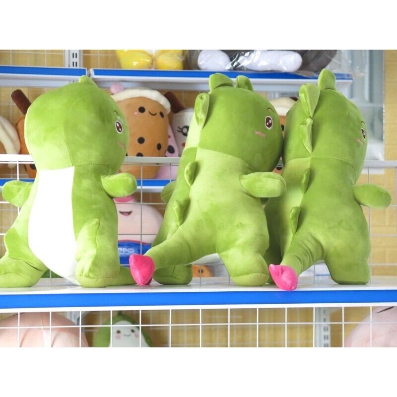 ❤️sỉ giá xưởng❤️ gấu bông khủng long đuôi tim, thú bông khủng long siêu mềm mịn