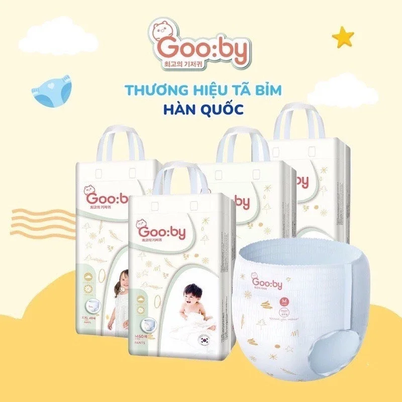 Bỉm quần gooby size: m/l/xl/xxl/xxl cho bé từ 9kg - 20kg