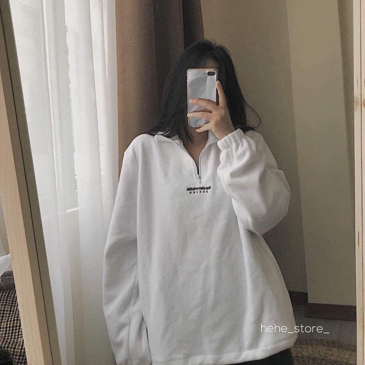 Áo this khoá cổ chất nỉ cotton ấm áp
