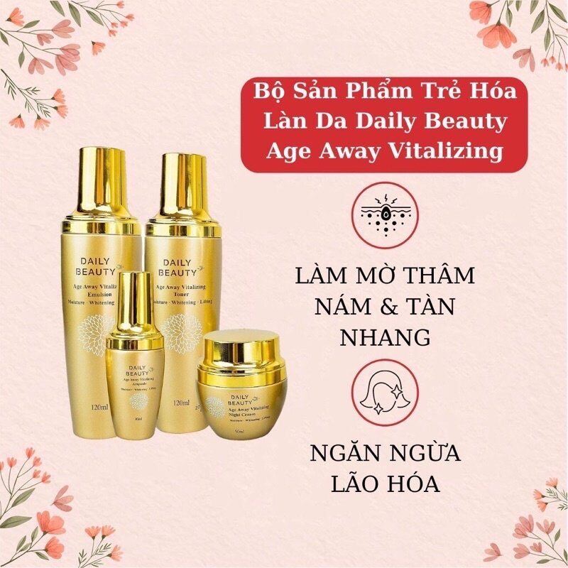 Bộ sản phẩm dưỡng da Daily Beauty Age Away Vitalizing  R&B Hàn Quốc