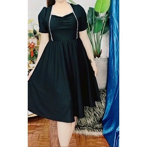[Ảnh thật] Bigsize ĐẦM XÒE PHỐI REN BI GIÁ RẺ