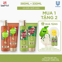 Combo Gội xả Sunsilk Thiên Nhiên Ngăn Gãy Rụng Tóc và Dưỡng Phục Hồi 380ml + 330ml