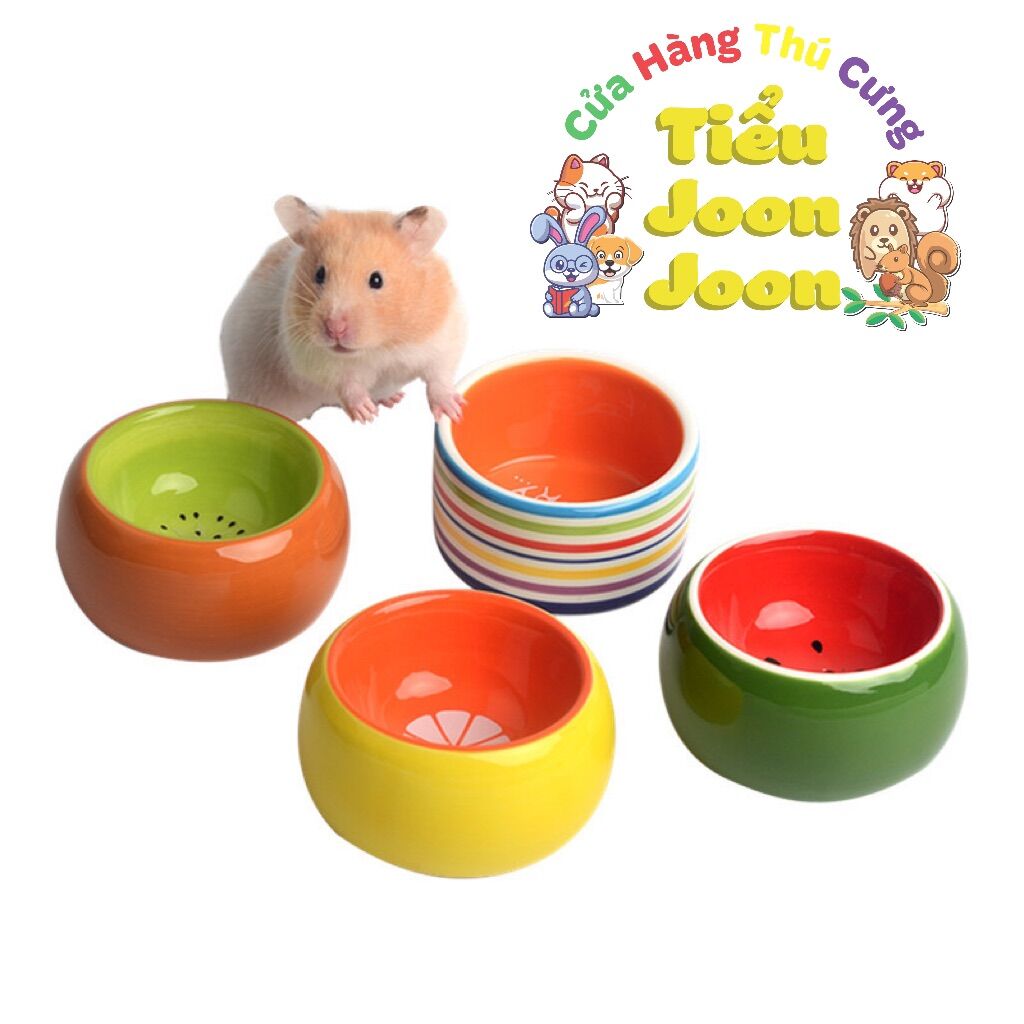 Chén ăn sứ Hamster hình trái cây 🐹