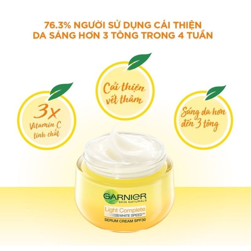 [15ml] Kem dưỡng da ngày làm sáng da Garnier Bright Complete