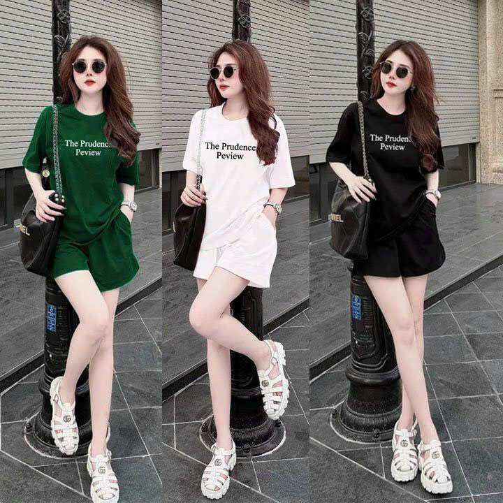 SÉT BỘ NỮ NGẮN THUN COTTON CAO CẤP
