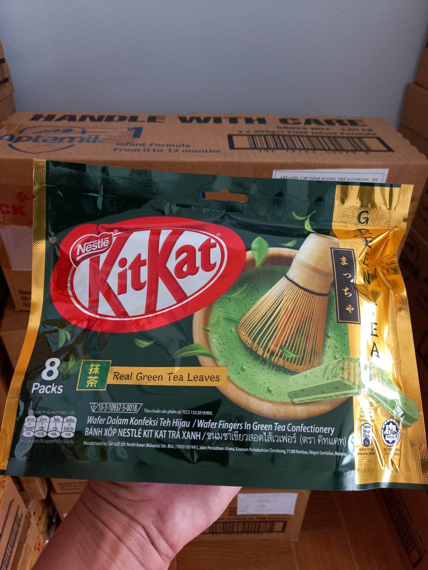 Kitkat Socola Vị Trà Xanh Gói 8 thanh × 17g