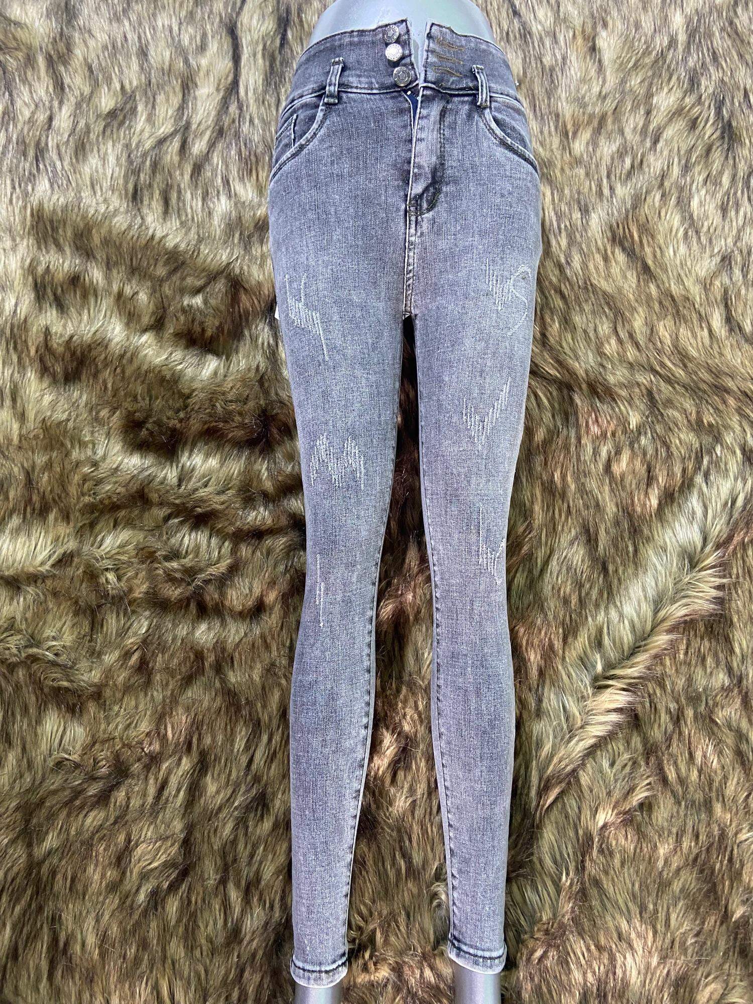 Quần Jean Nữ Lưng Cao (3 nút)