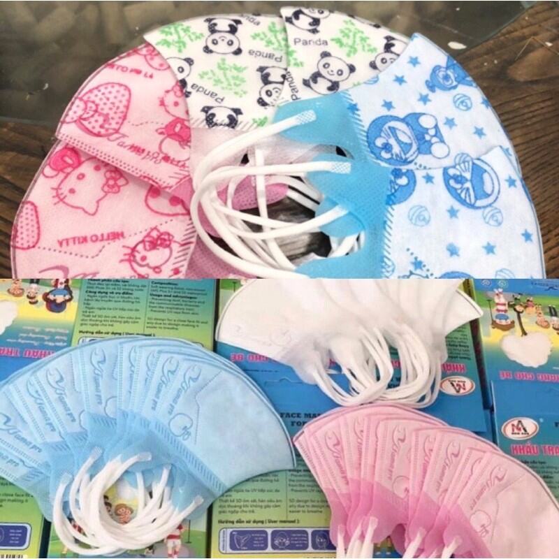 Set 50c Khẩu Trang 5D Mask Trẻ em NAM ANH FARMAPRO (Set 50 cái)