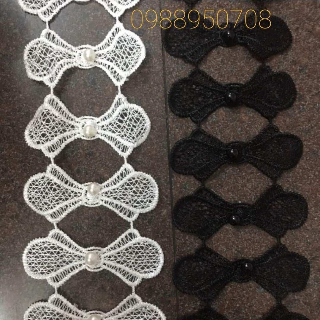Dây ren viền tạo kiểu áo hình nơ