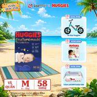 [Chỉ 25-29.06 QUÀ TẶNG ĐƠN 399K](Mua 1 tặng 1) Tã quần Huggies Naturemade ban đêm M58