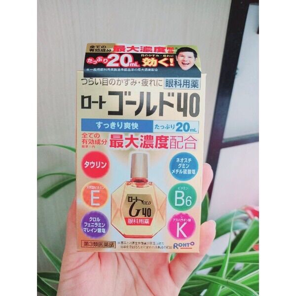 Nhỏ mắt Rohto Gold 40 nội địa Nhật