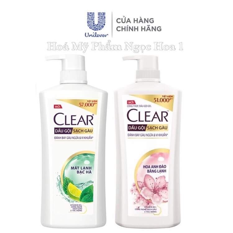 Dầu gội clear 630g