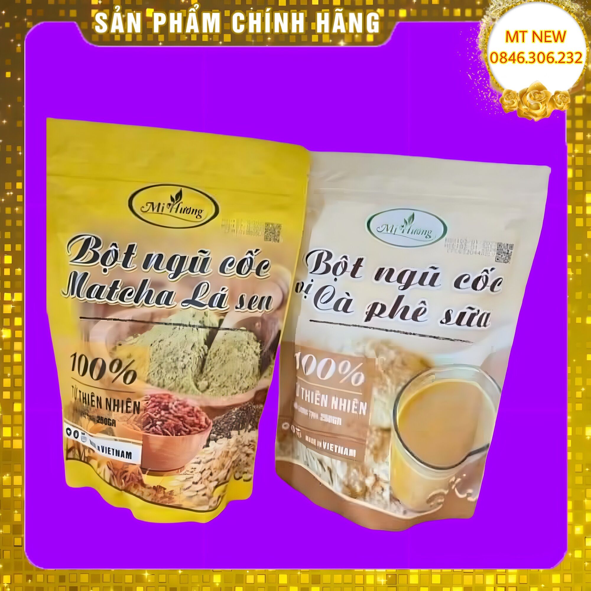 Combo bột giảm mỡ bụng matcha lá sen và giảm cân cà phê sữa dáng đẹp eo thon