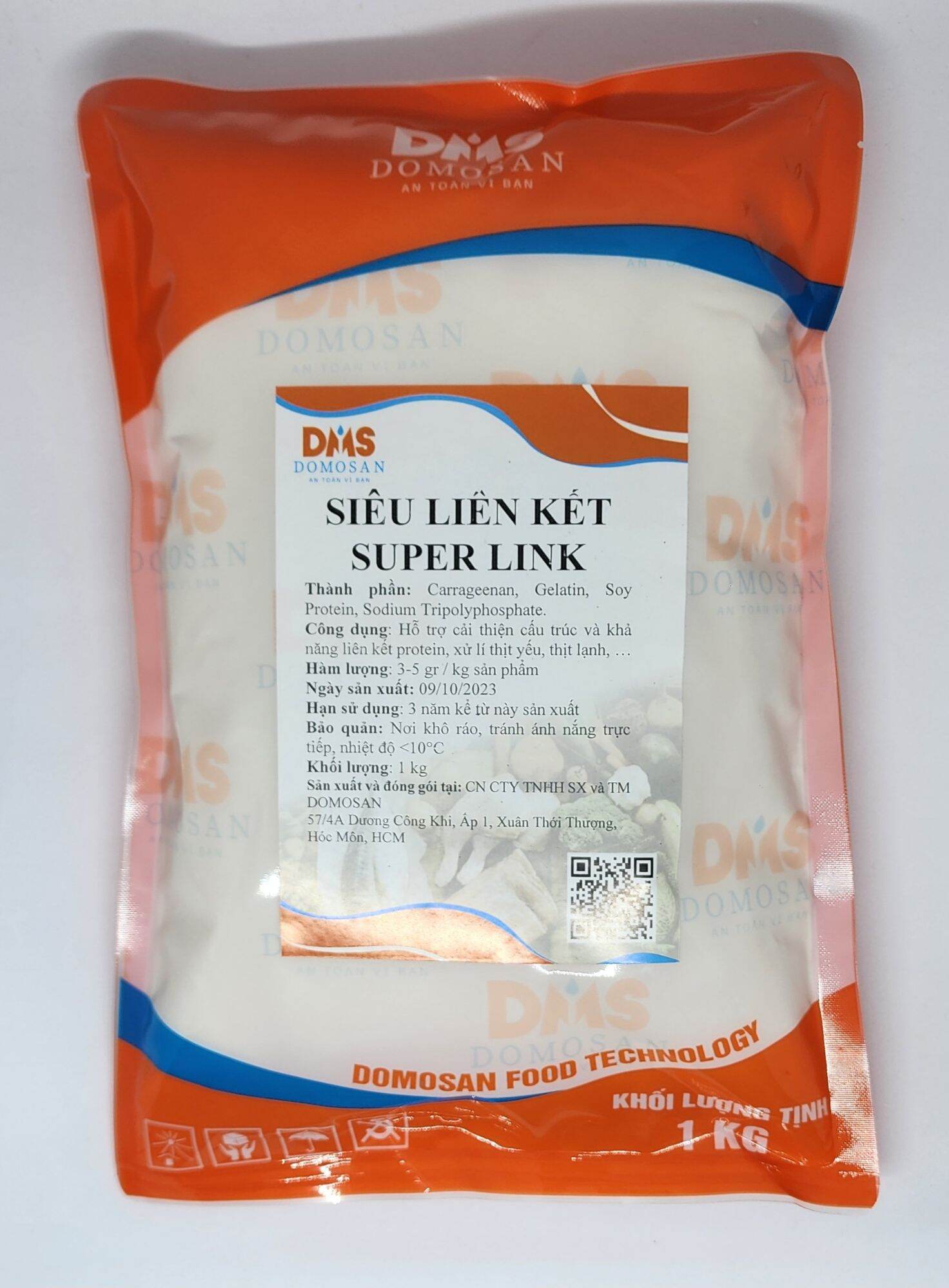 1kg phụ gia xử lý thịt yếu thịt đông lạnh cho chả lụa xúc xích chả cá...